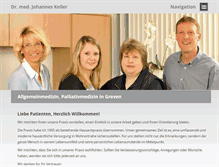 Tablet Screenshot of praxis-keller.net